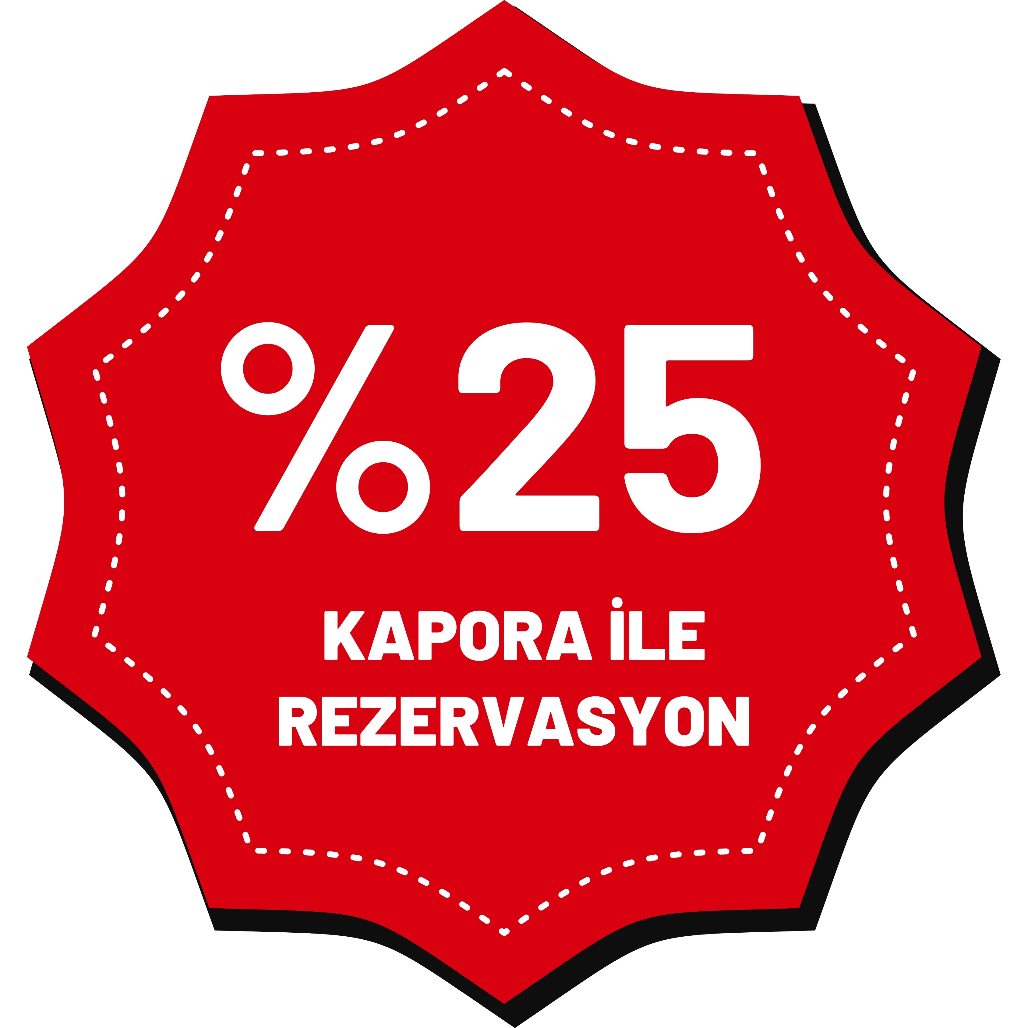 %25 Kapora ile Rezervasyon